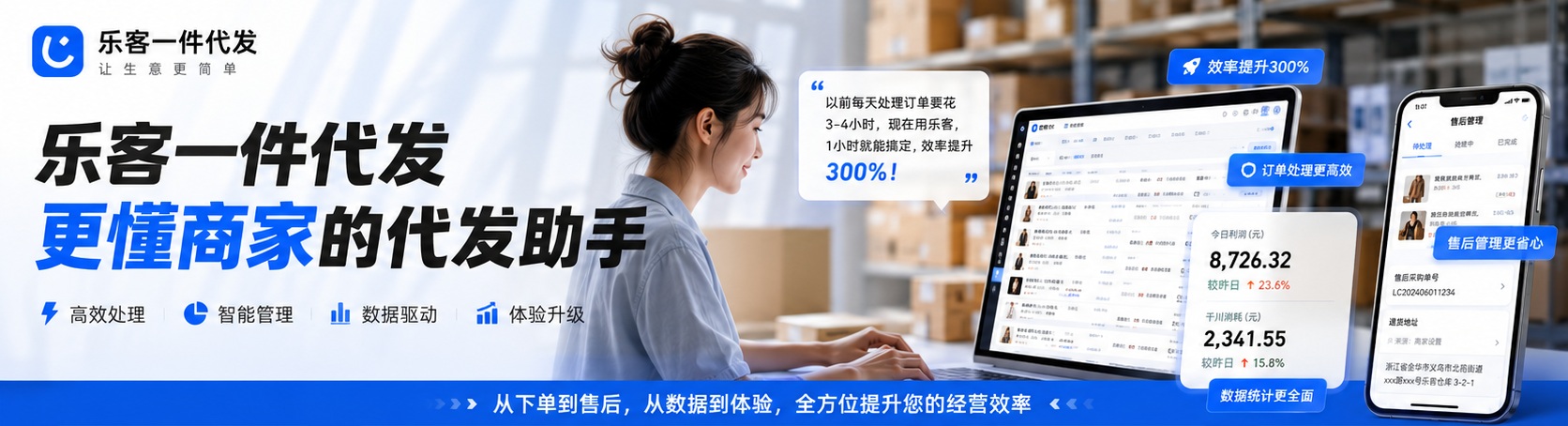 乐客一件代发海报