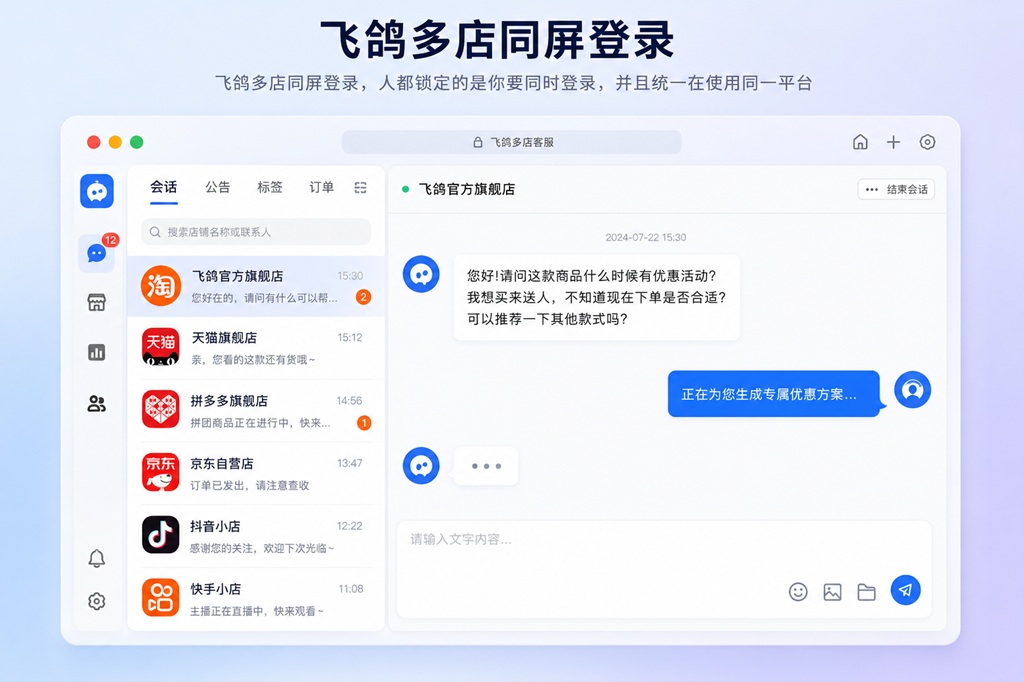 智服AI客服功能展示图